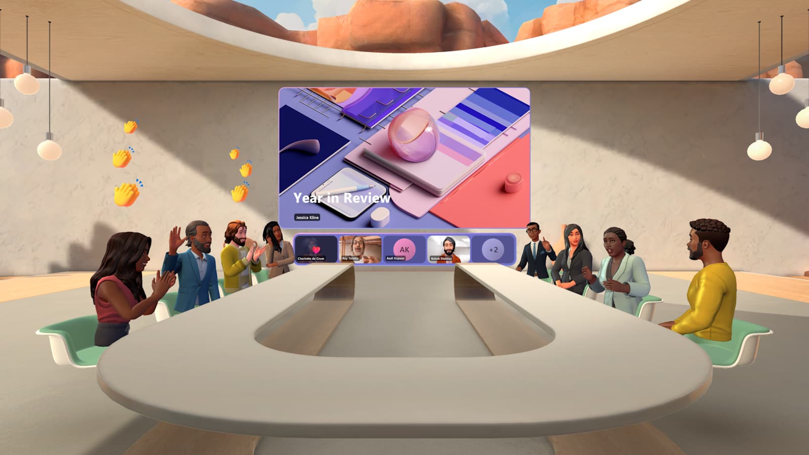 Creating immersive spaces in Microsoft Teams with Mesh