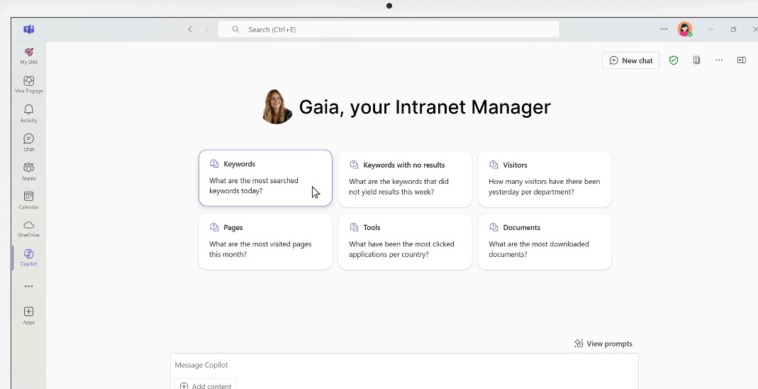 Overview of Gaia, the Intranet Manager from intranet.ai
