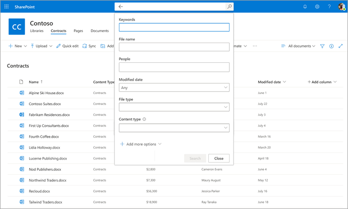 Using metadata to find content in SharePoint libraries
