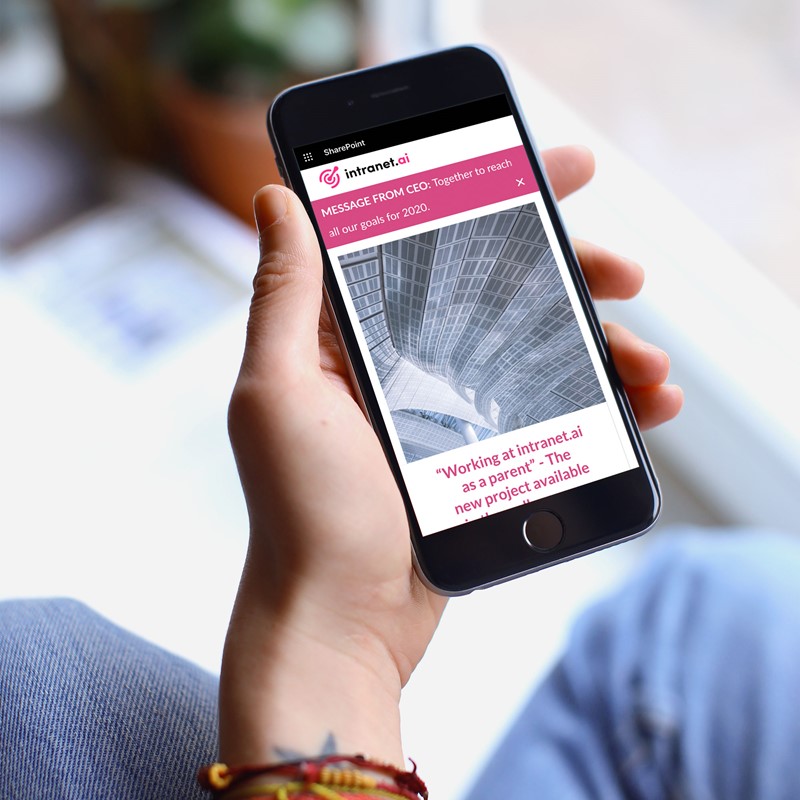 comunicazione intranet migliorata con l'accesso da dispositivi mobili