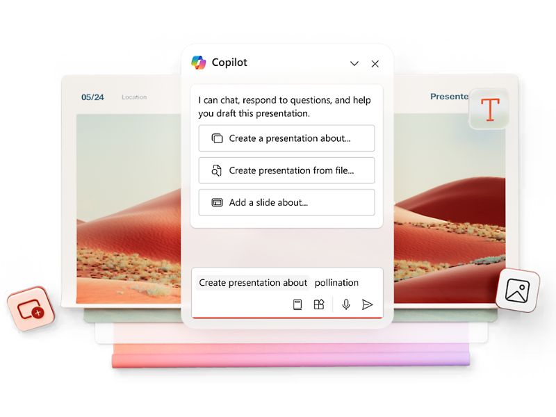 Integration of Microsoft 365 Copilot in PowerPoint
