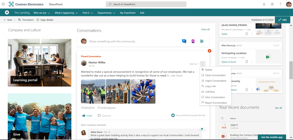 Integrating Yammer (now Viva Engage) into SharePoint Online