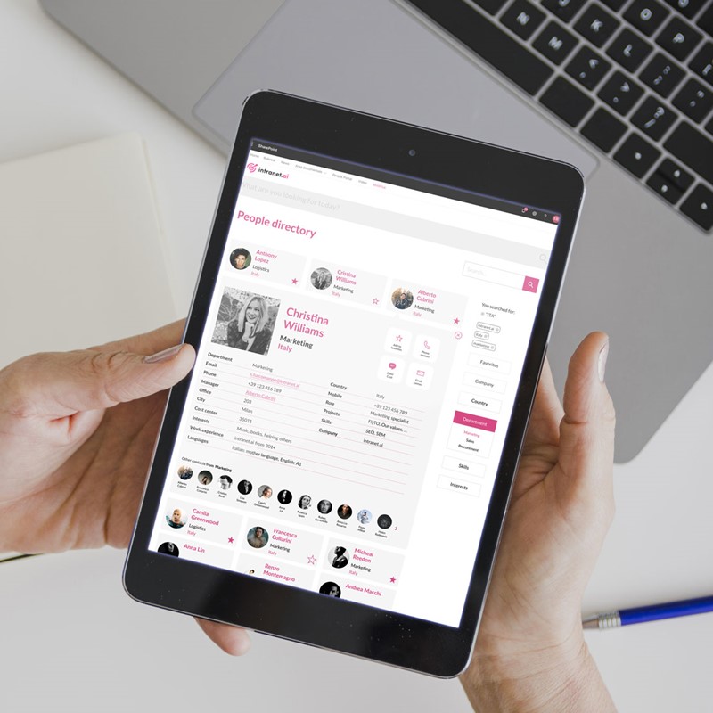 utilizza la rete intranet come area social per i dipendenti