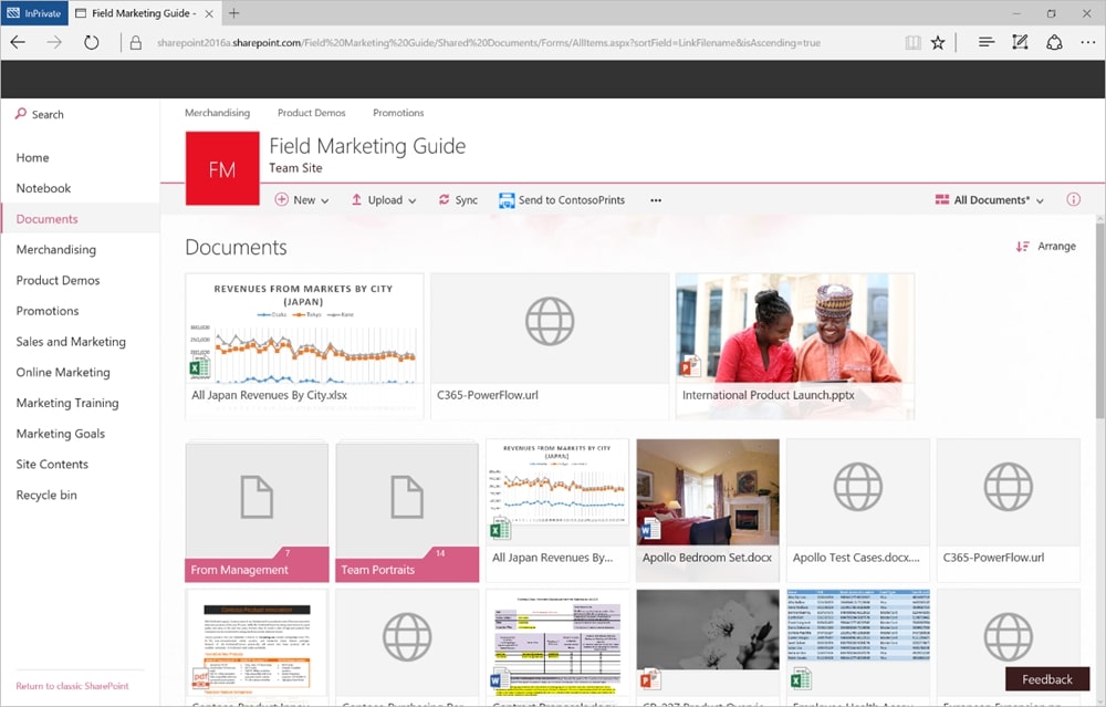 Modern document library in SharePoint Online