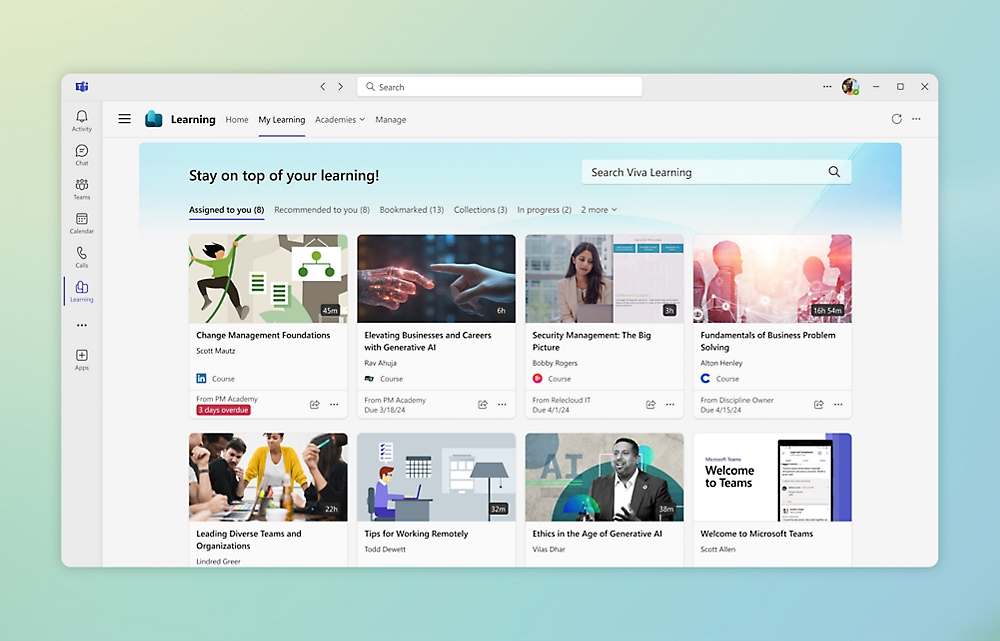 Overview of Viva Learning in Microsoft Teams
