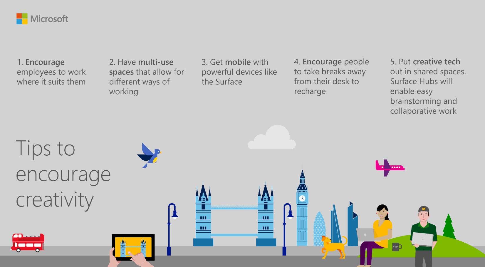 Microsoft best practices to foster creativity in the workplace