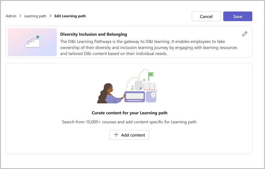 Creating a Learning Path in Microsoft Viva Learning