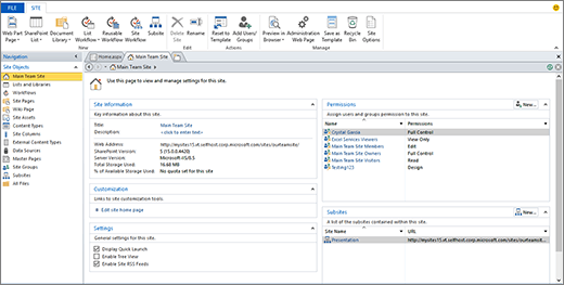 SharePoint Designer interface